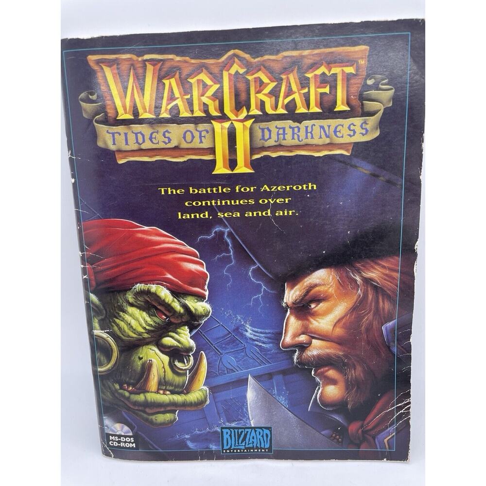 Warcraft 2 Tides of Darkness Instruction Manual Book for PC 1996 NO GAME